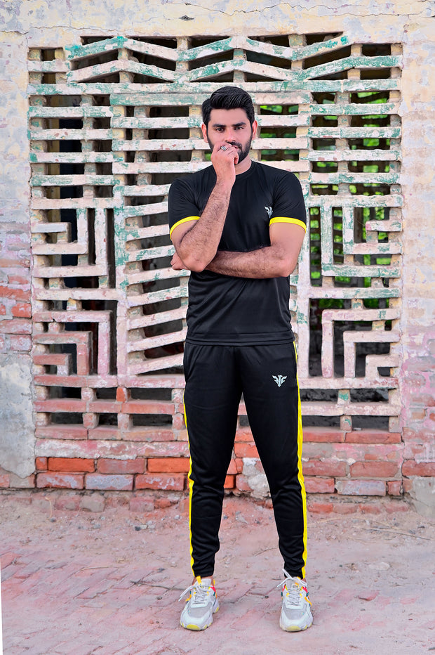 Black Rock / Titanium Yellow - Dri-Fit Tracksuit