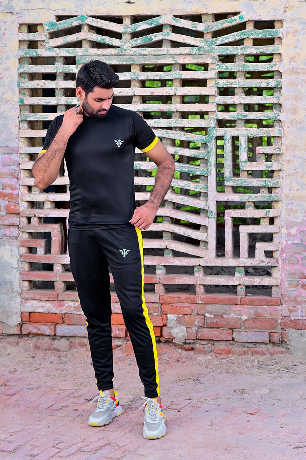 Black Rock / Titanium Yellow - Dri-Fit Tracksuit